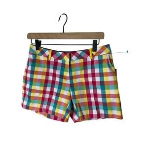 NWT Slazenger Sz 2 Chino Checkered Scooter Printed Checkered Golf Shorts Retro